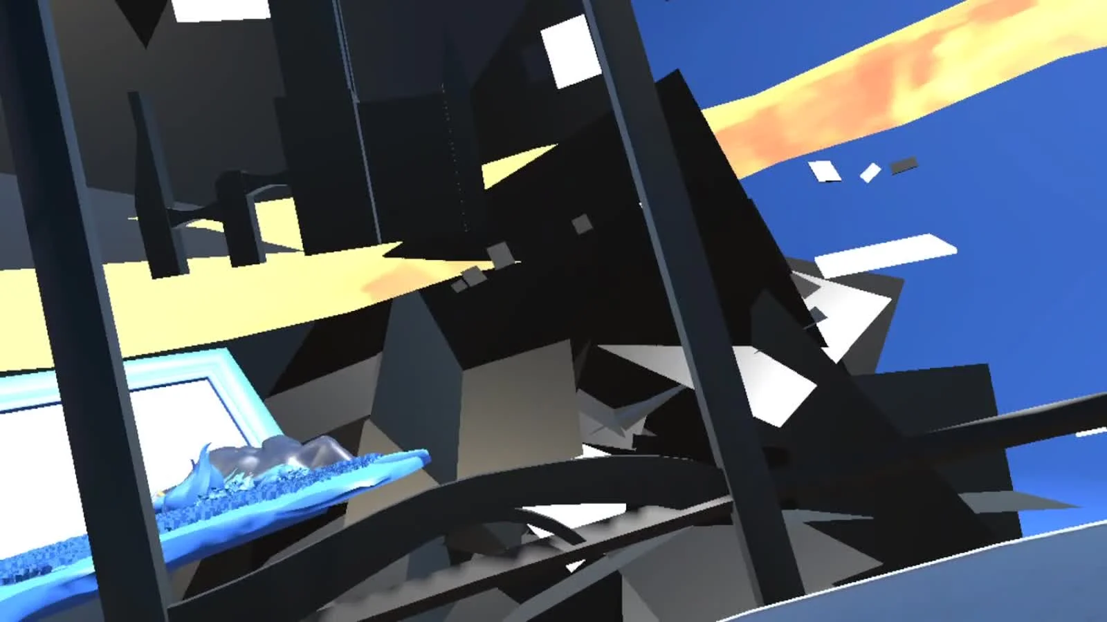 A dreamlike environment captured from the supplied prototype walkthrough.